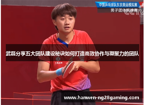 武磊分享五大团队建设秘诀如何打造高效协作与凝聚力的团队